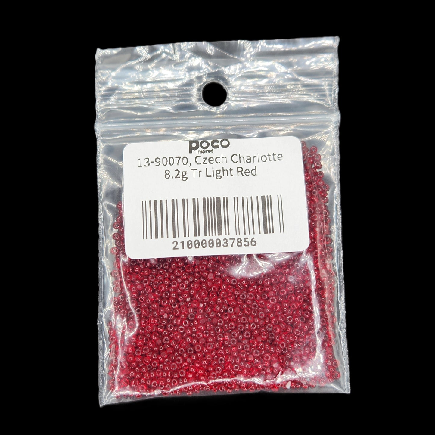 13-90070, Czech Charlotte 8.2g Tr Light Red