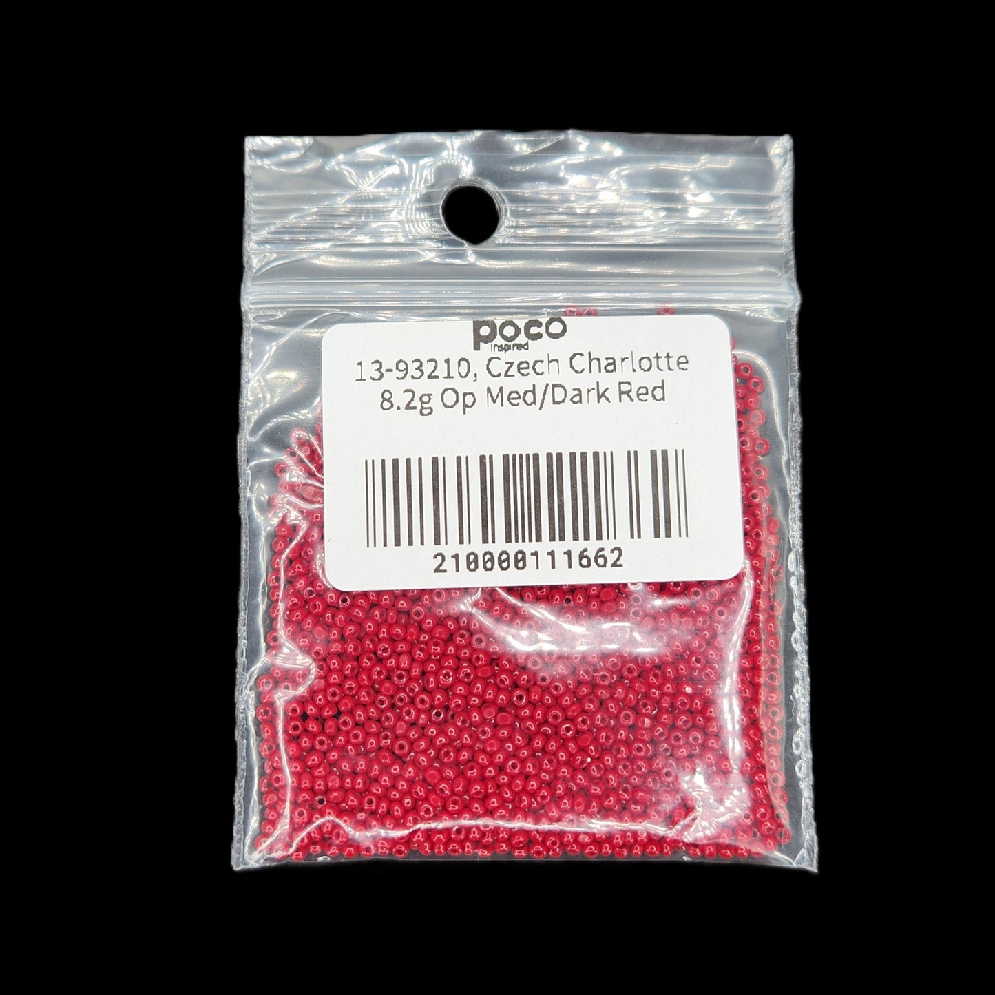 13-93210, Czech Charlotte 8.2g Op Med/Dark Red