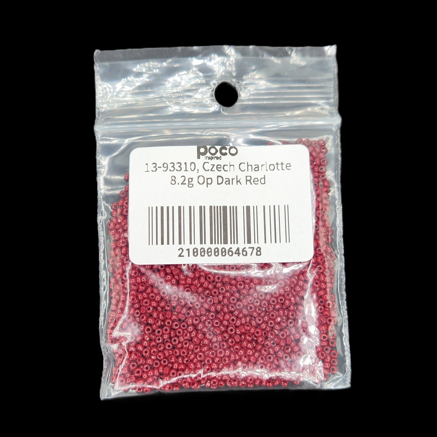 13-93310, Czech Charlotte 8.2g Op Dark Red