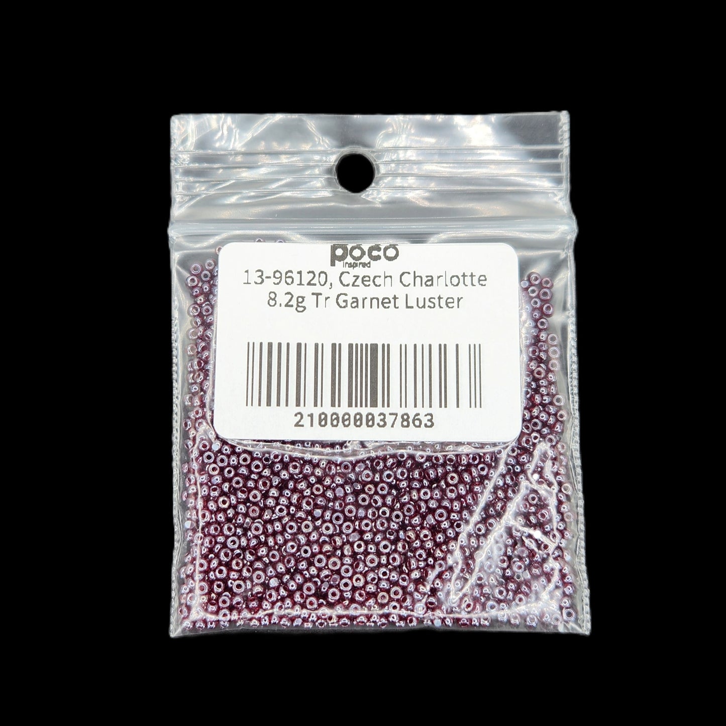13-96120, Czech Charlotte 8.2g Tr Garnet Luster
