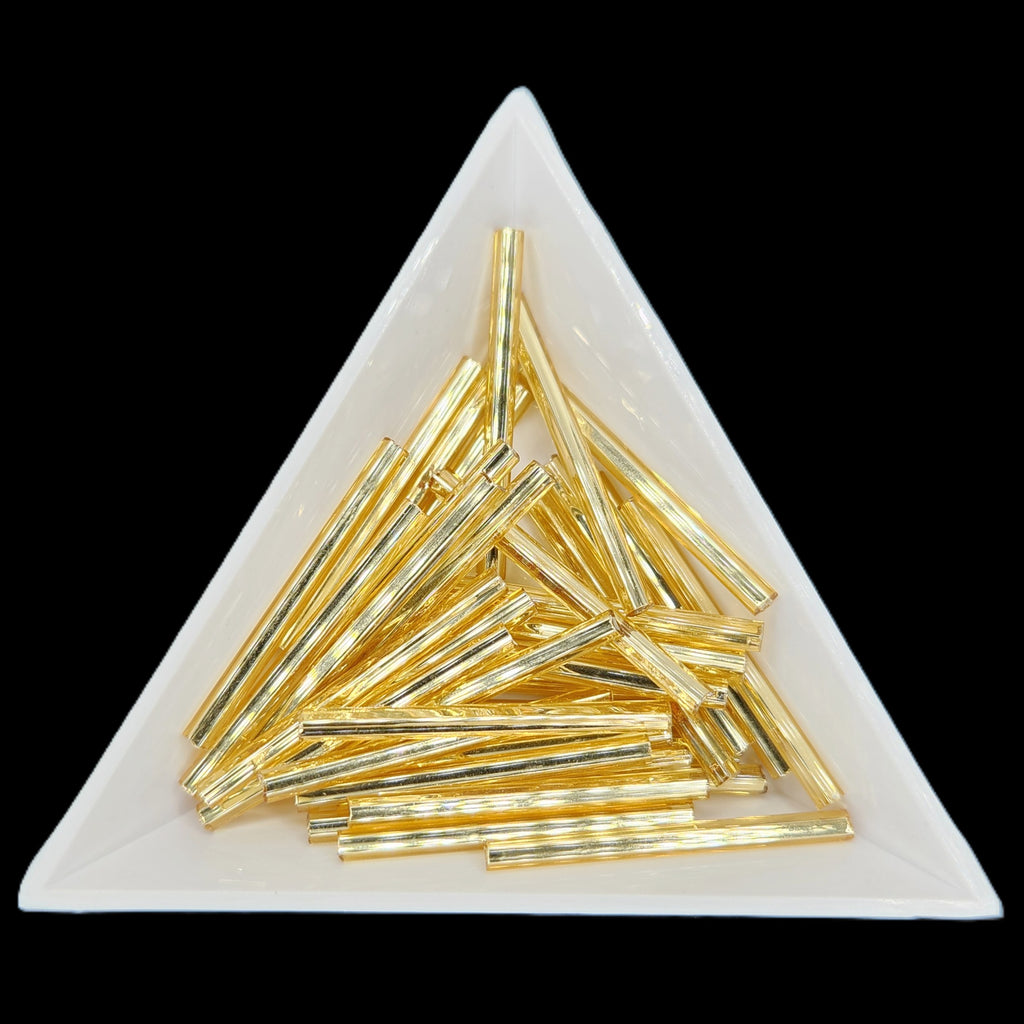 BU30-17020, 30mm Bugle, 22g Silver Lined Gold