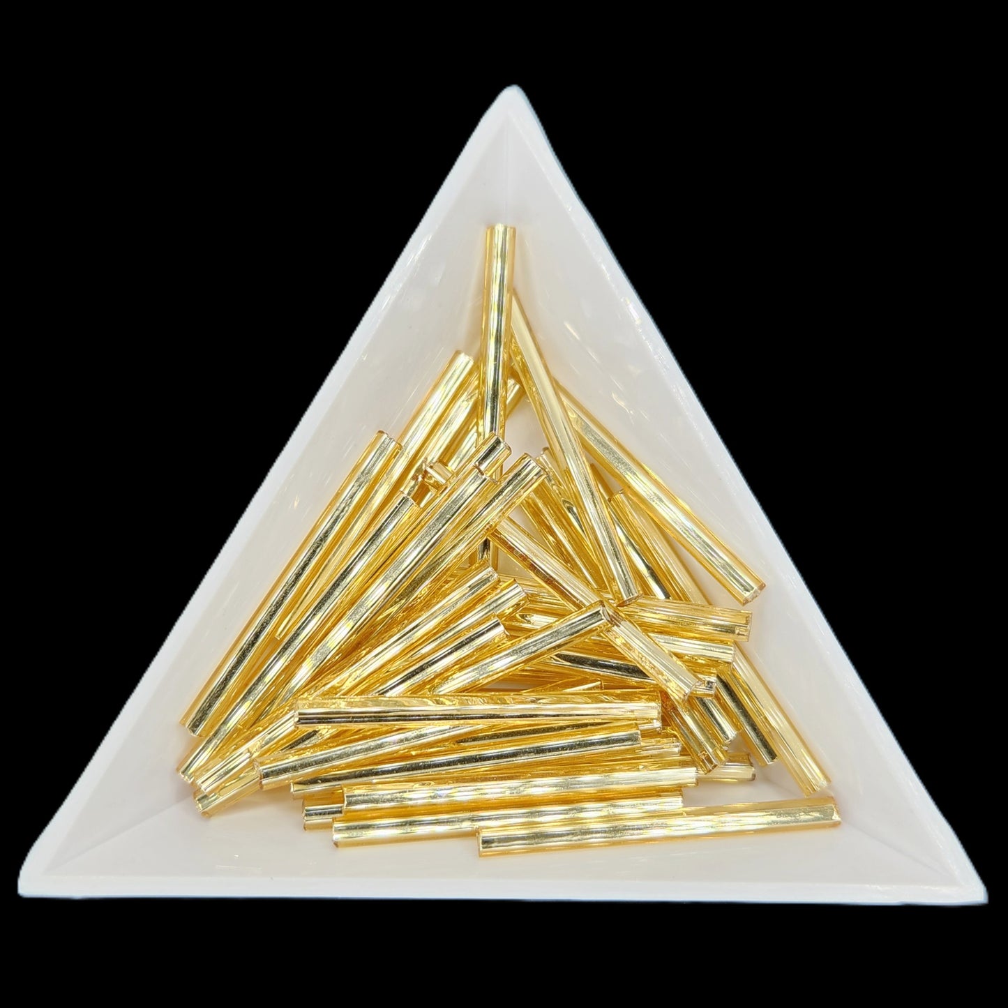 BU30-17020, 30mm Bugle, 22g Silver Lined Gold