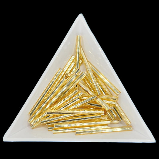 BU30-17020, 30mm Bugle, 22g Silver Lined Gold