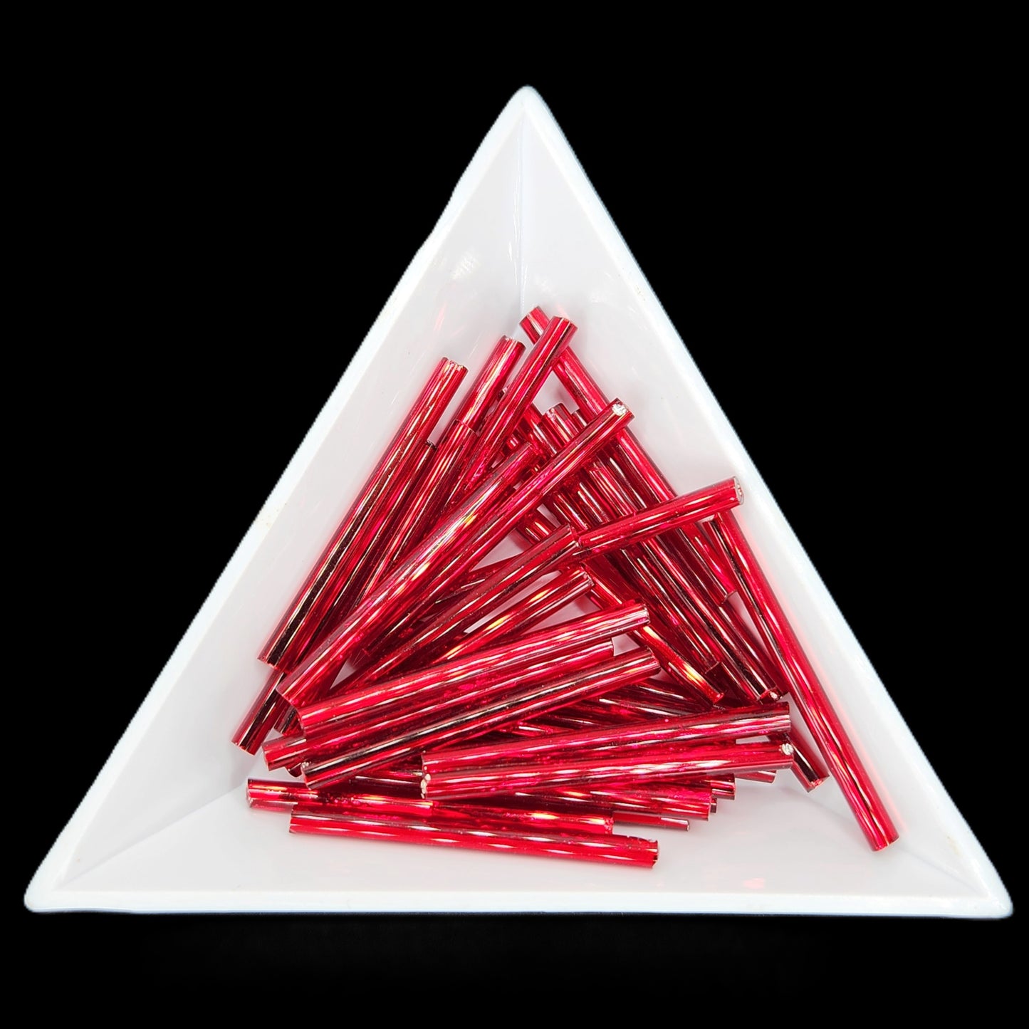 BU30-97090, 30mm Bugle 22g Silver Lined Red