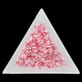 BU2-18273 , #2 Bugle 22g Silver Lined Pink Dyed
