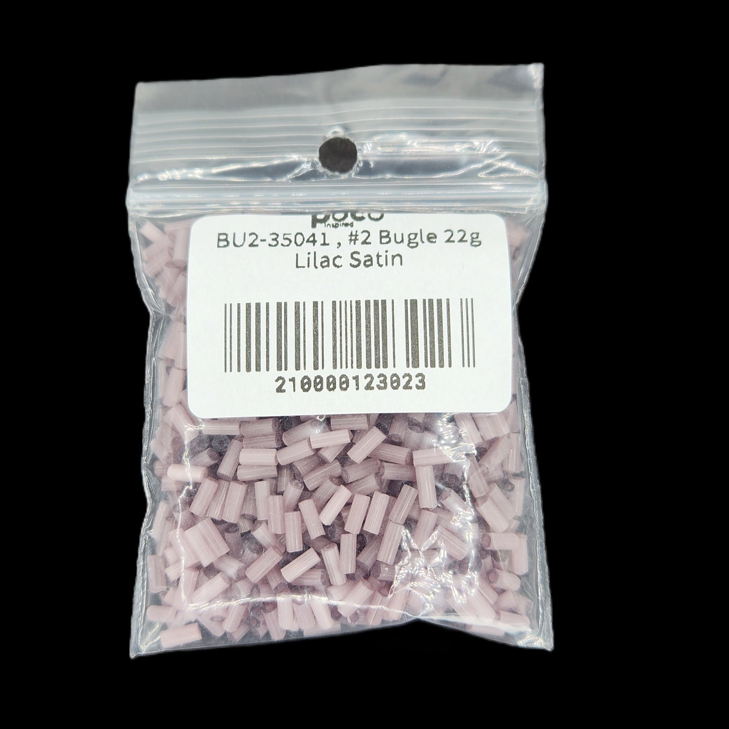 BU2-35041 , #2 Bugle 22g Lilac Satin