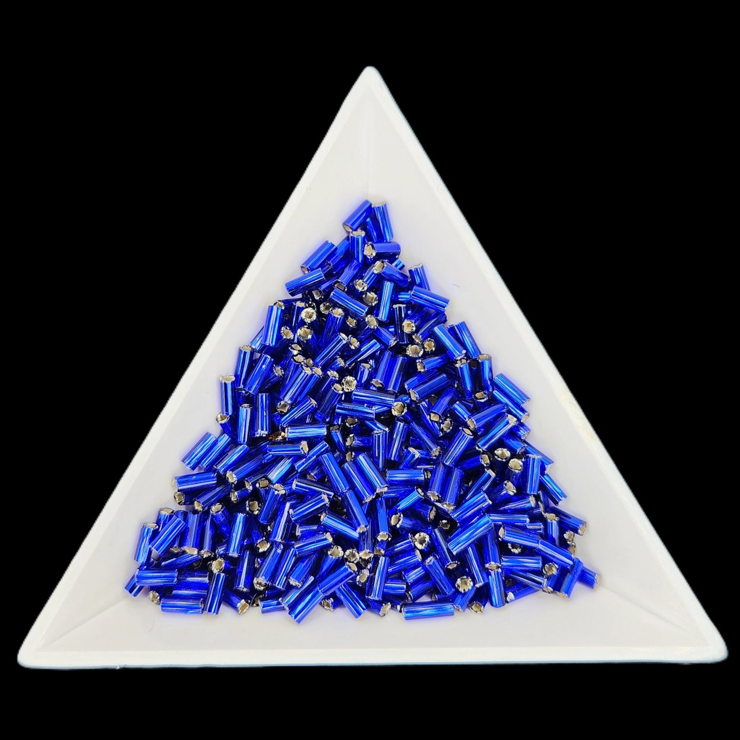 BU2-37100 , #2 Bugle 22g Silver Lined Royal Blue