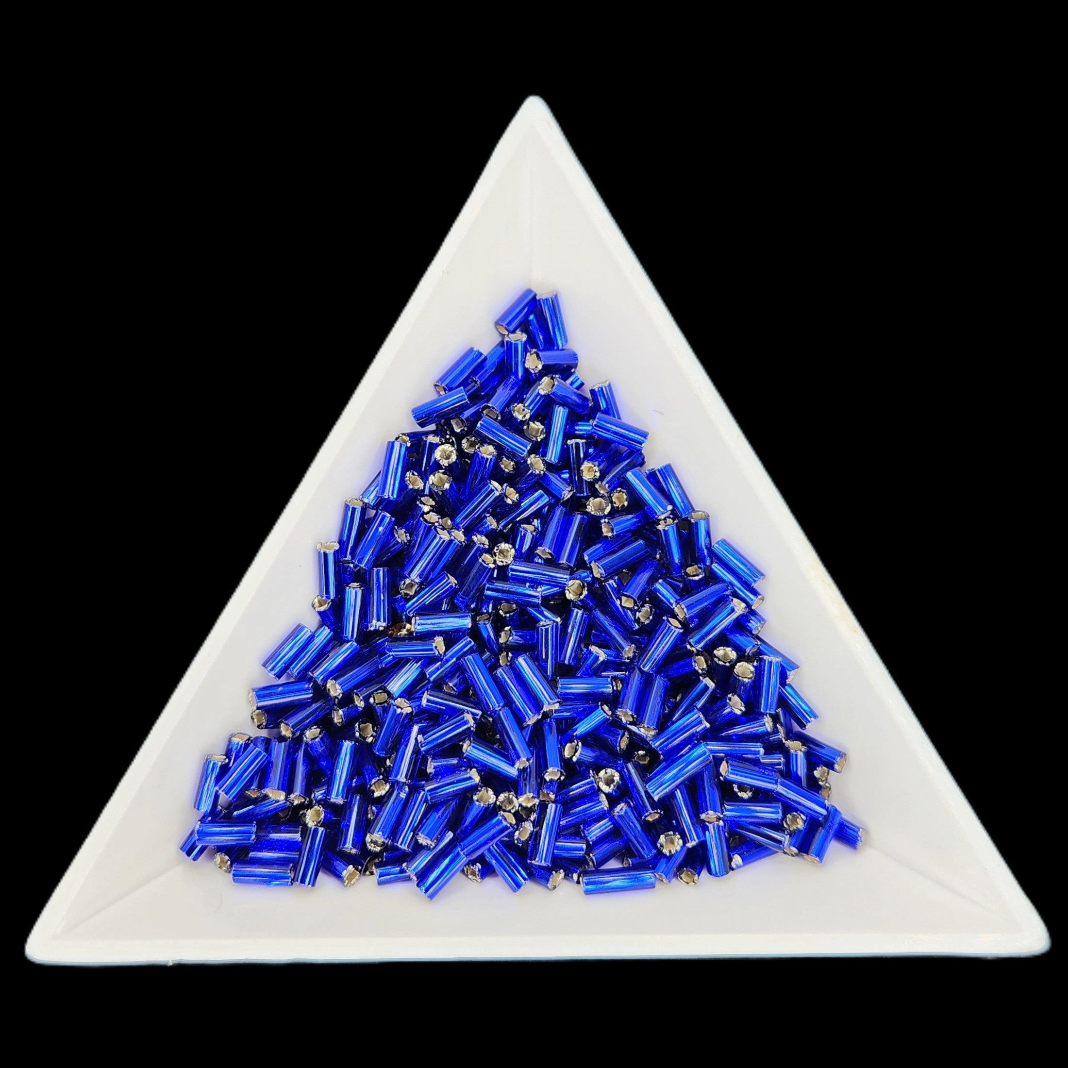 BU2-37100 , #2 Bugle 22g Silver Lined Royal Blue