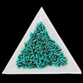 BU2-57710 , #2 Bugle 22g Silver Lined Teal Green