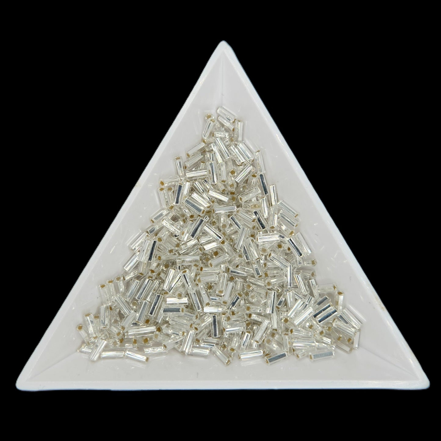 BU2-78102, #2 Bugle 22g Silver Lined Crystal