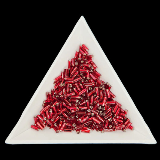 BU2-97120 , #2 Bugle 22g Silver Lined Dark Red