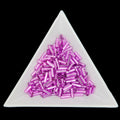 BU3-18228, #3 Bugle 22g Silver Lined Mauve Dyed