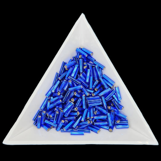 BU3-37080, #3 Bugle 22g Silver Lined Dark Blue