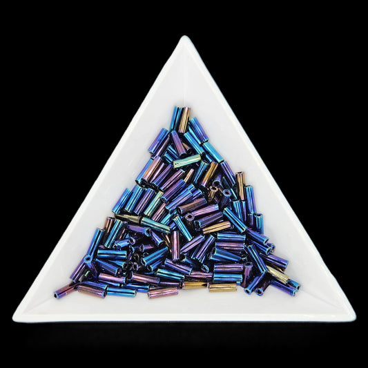 BU3-59135, #3 Bugle 22g Opaque Navy Blue Iris