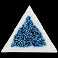 BU3-67100, #3 Bugle 22g Silver Lined Dark Aqua