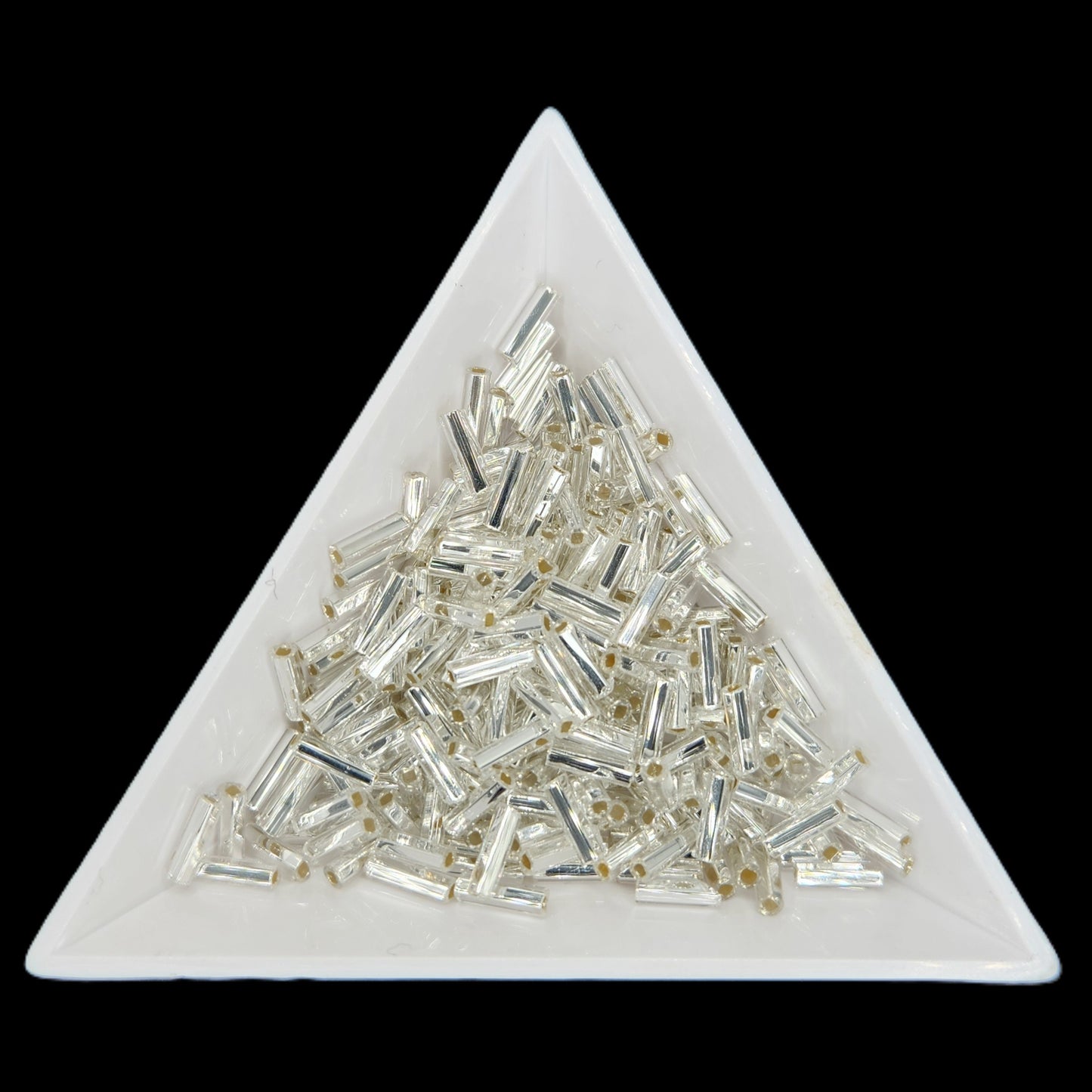 BU3-78102, #3 Bugle, 22g Silver Lined Crystal