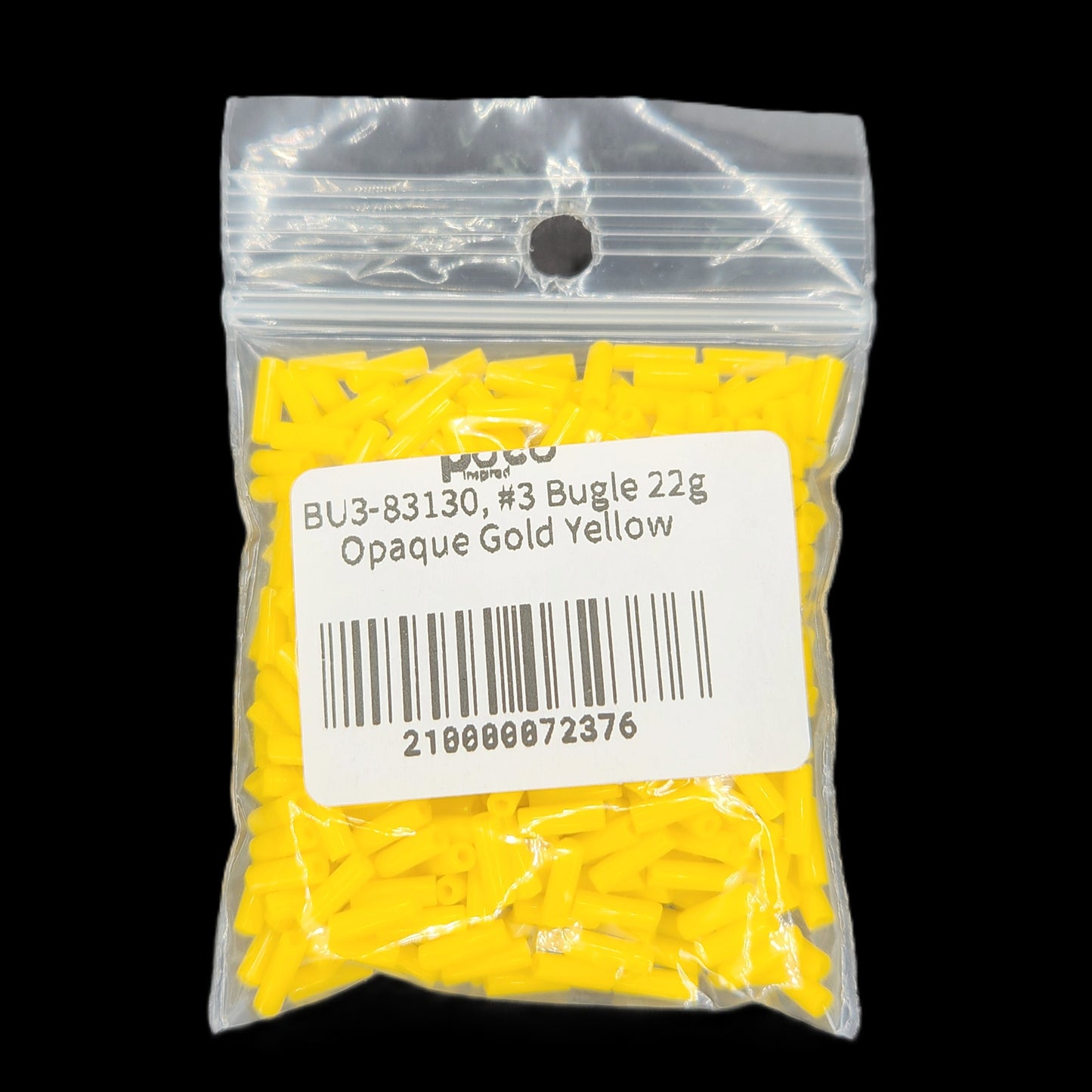 BU3-83130, #3 Bugle 22g Opaque Gold Yellow