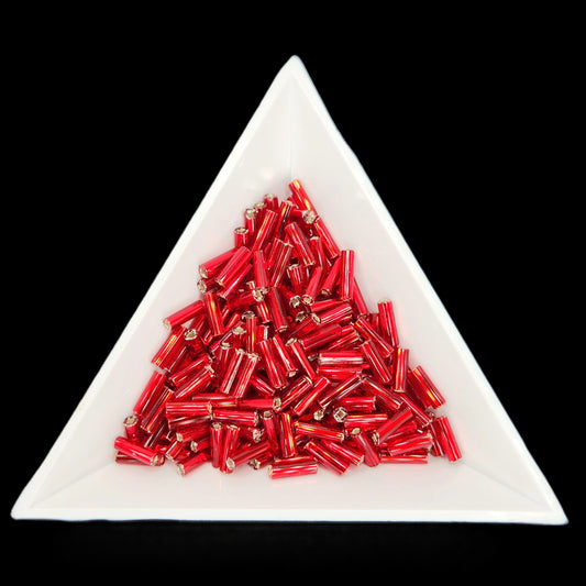 BU3-97090, #3 Bugle 22g Silver Lined Red