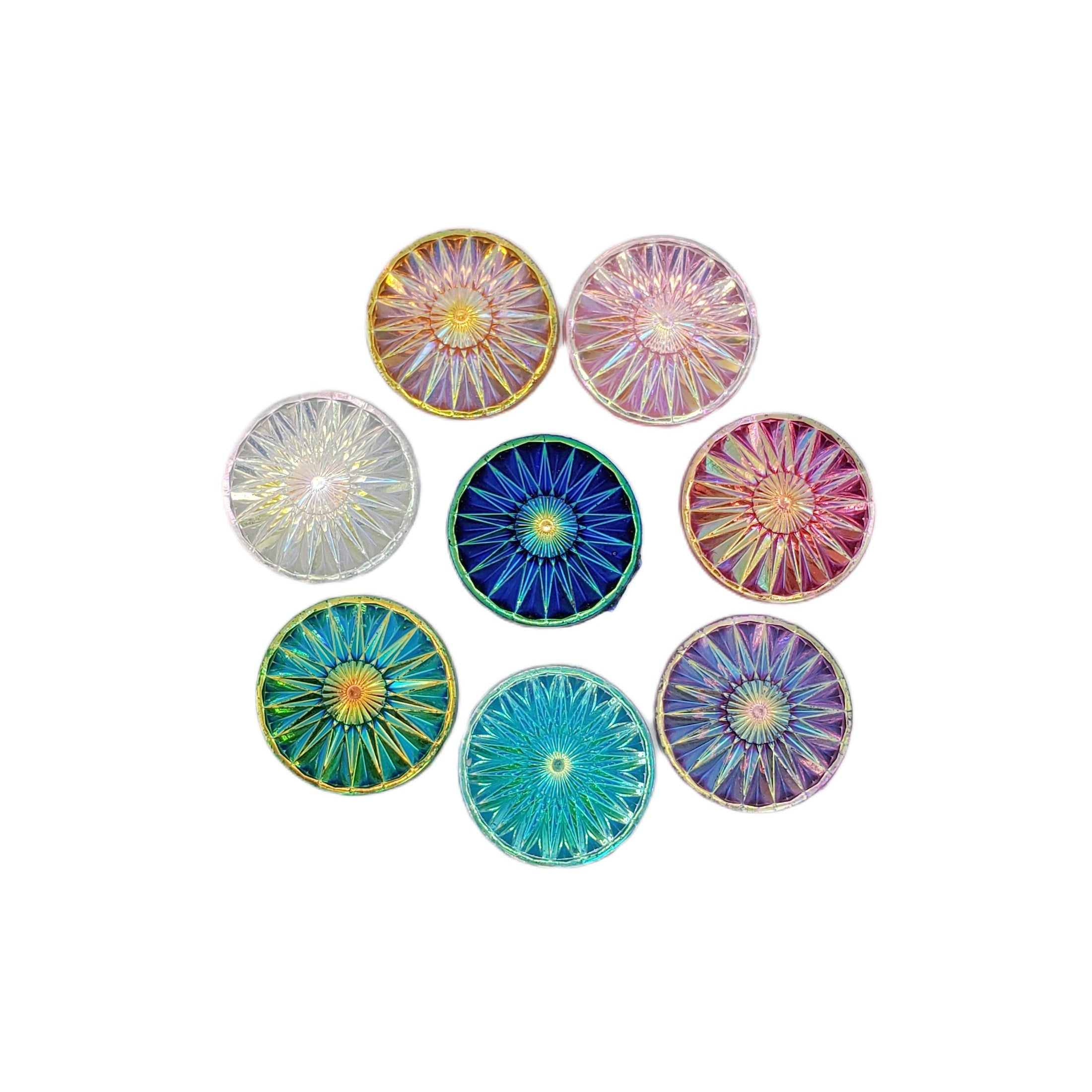 Resin Cab - Round Large, Starburst