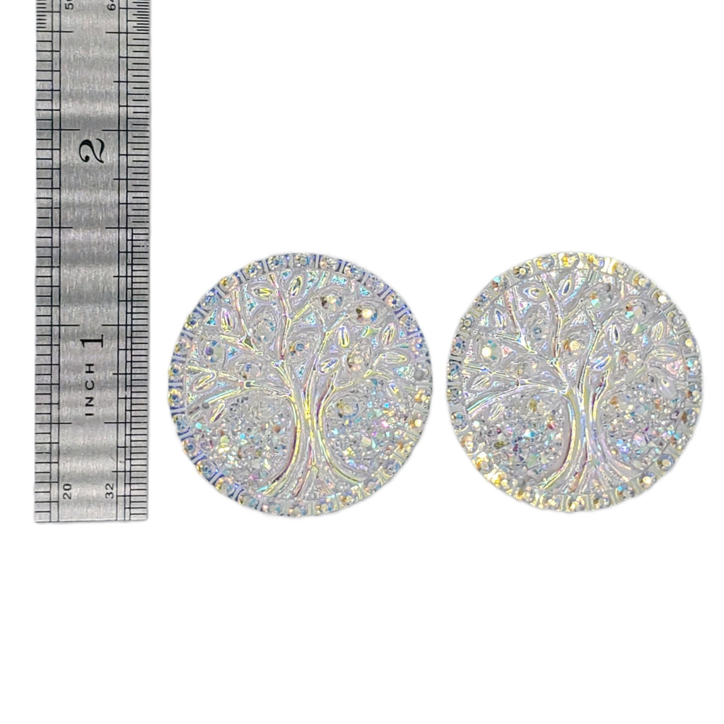 Resin Cab - Round Large, Tree of Life