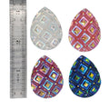 Resin Cab - Teardrop Large, Diamond Pattern