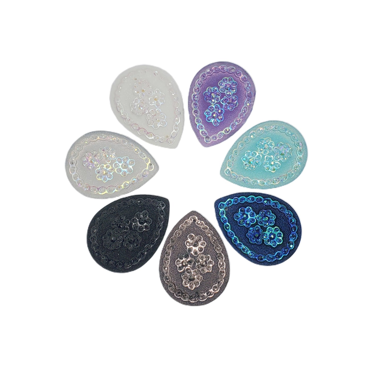 Resin Cab - Teardrop Large, Paisley