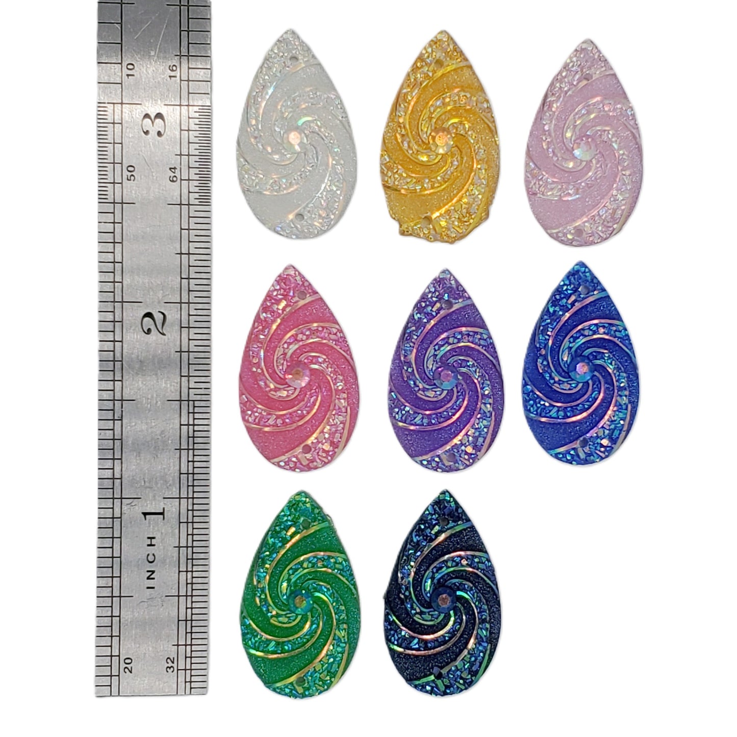 Resin Cab - Teardrop Medium, Swirl