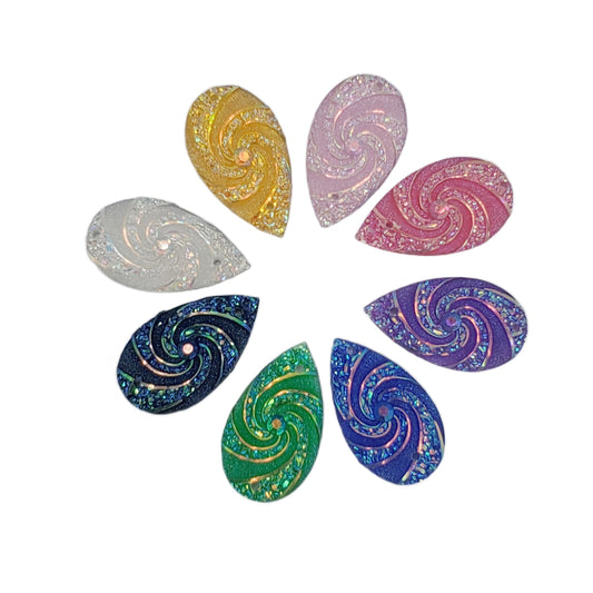 Resin Cab - Teardrop Medium, Swirl