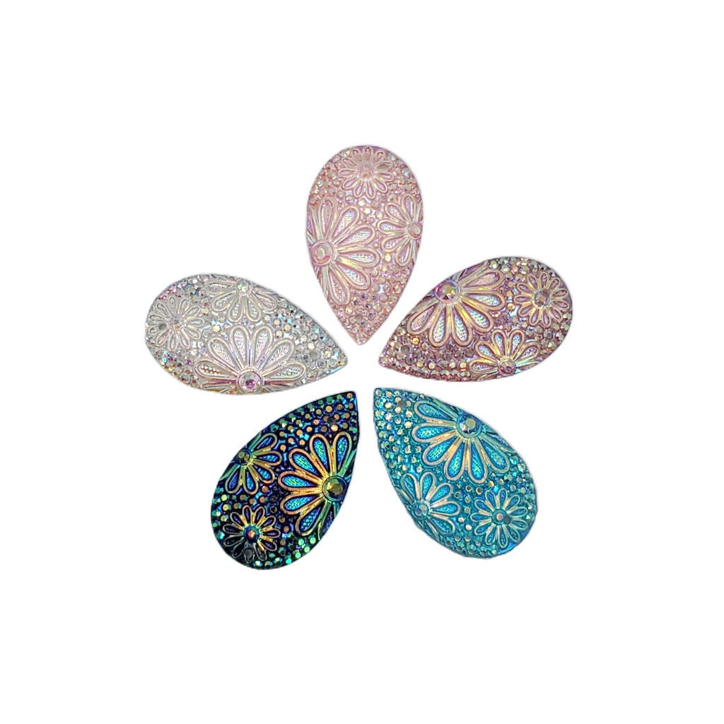 Resin Cab - Waterdrop Medium, Flower