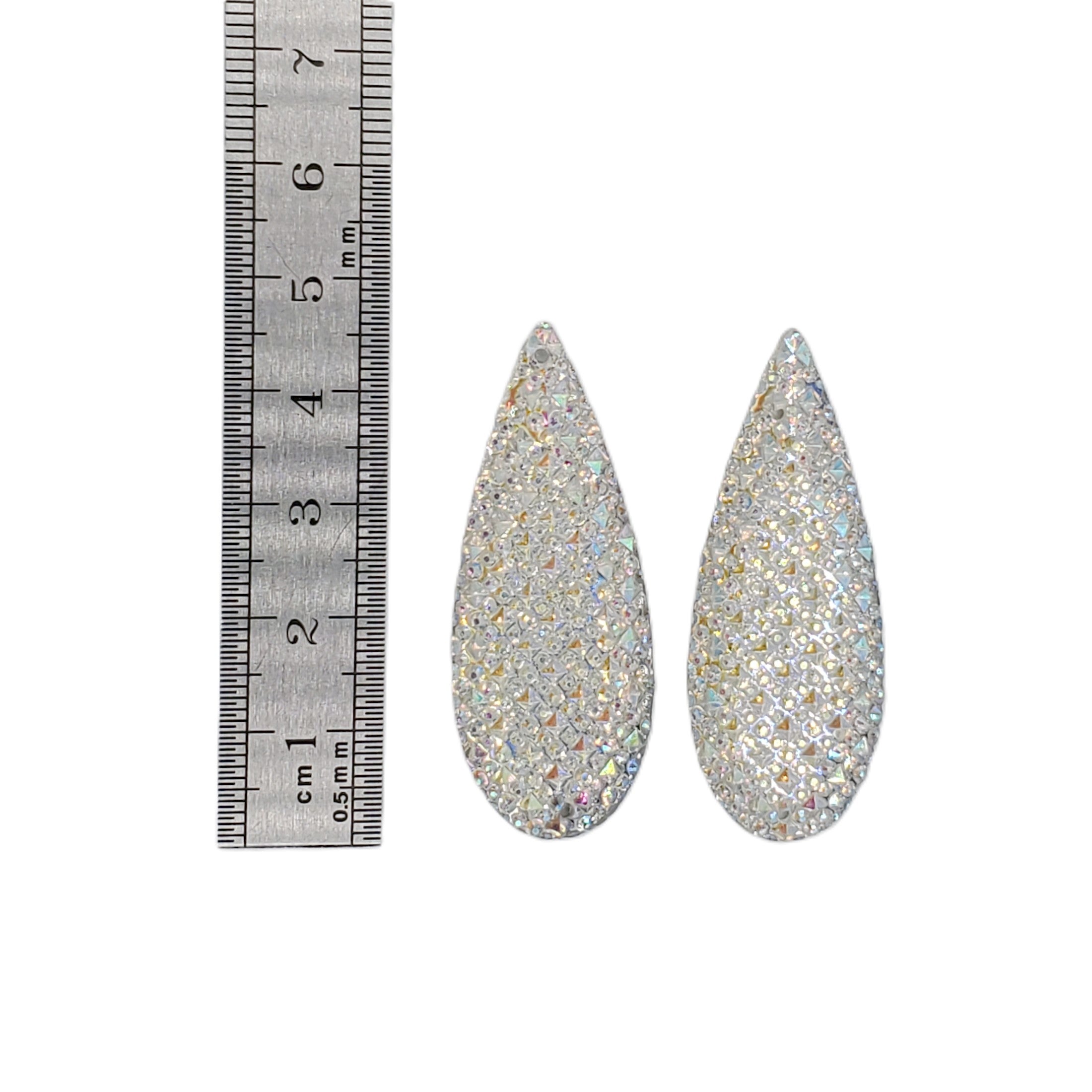 Resin Cab - Waterdrop Large, Studded