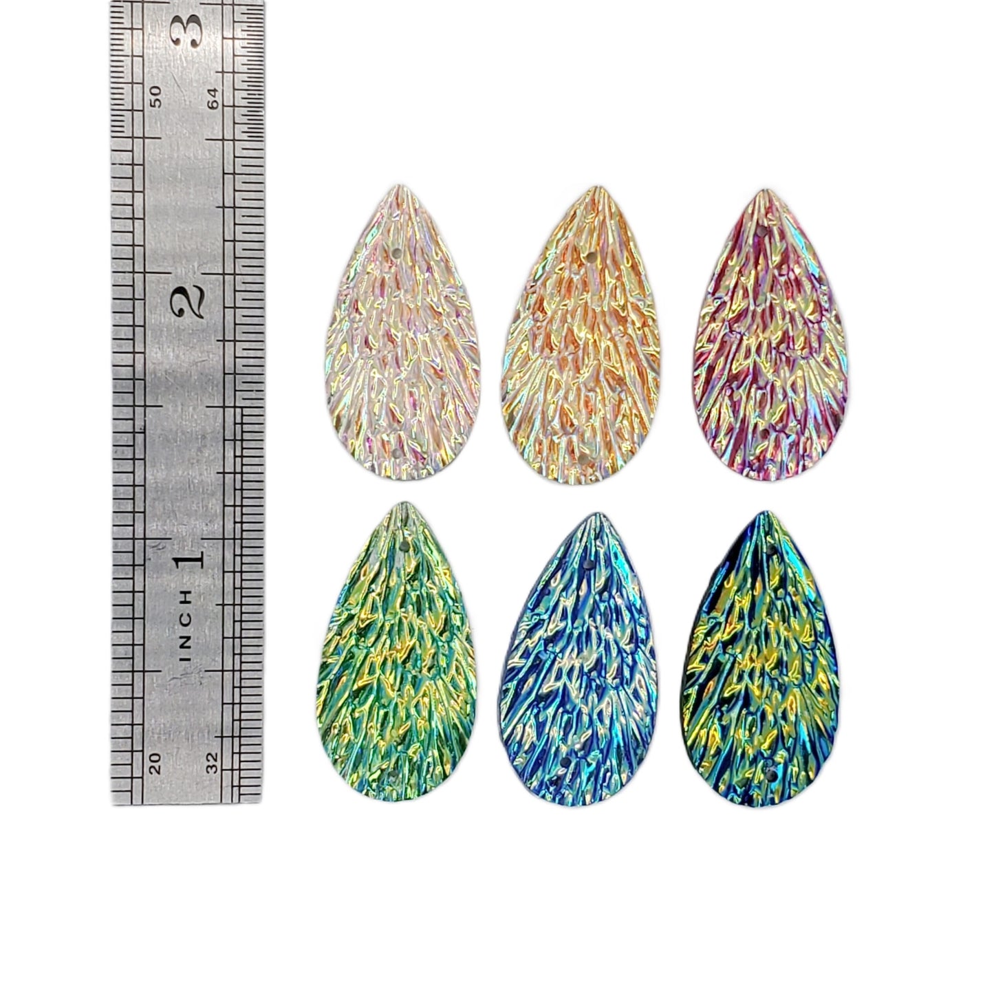 Resin Cab - Waterdrop Medium, Feather Texture