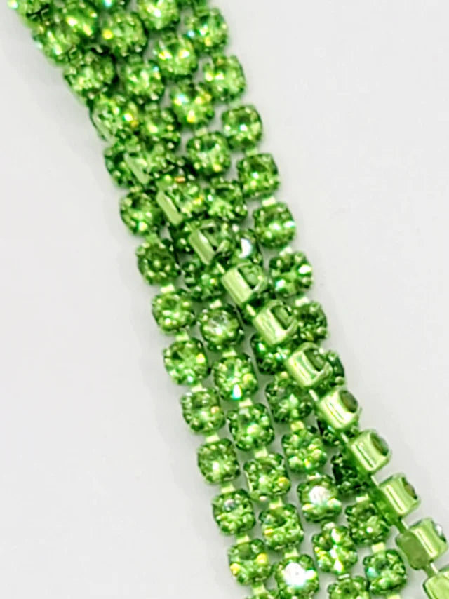 Banding Crystal - METAL, SS6 per yard