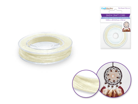 Sinew Craft Cord - 30ft