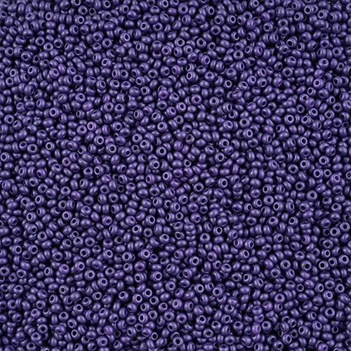 10-42114, Czech 22g PermaLux Dyed Chalk Dk. Violet - PoCo Inspired