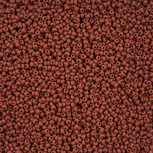 10-42128, Czech 22g PermaLux Dyed Chalk Brown Matte - PoCo Inspired