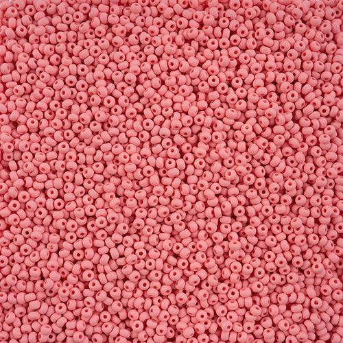 10-42130, Czech 22g PermaLux Dyed Chalk Pink Matte - PoCo Inspired