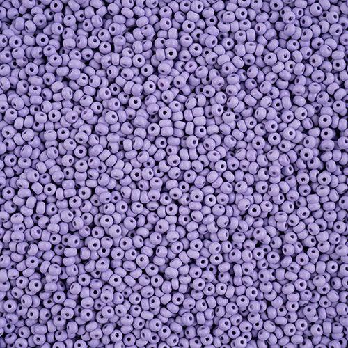 10-42135, Czech 22g PermaLux Dyed Chalk Lavender Matte - PoCo Inspired