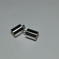 End Cap - Barrel 6 pk Silver 6mm