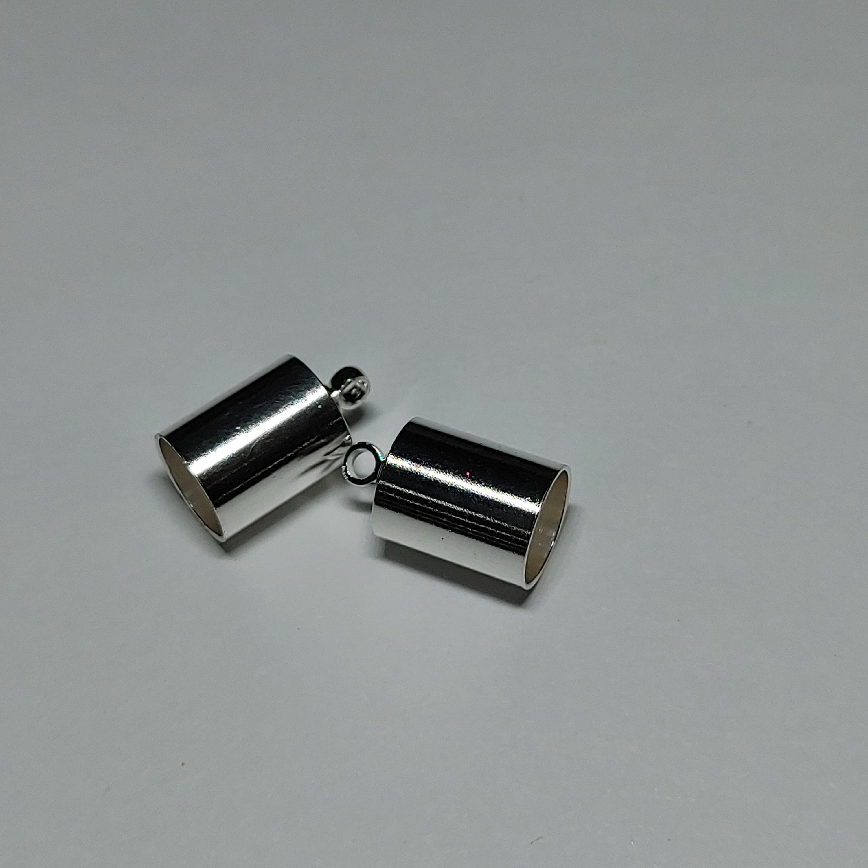 End Cap - Barrel 6 pk Silver 6mm