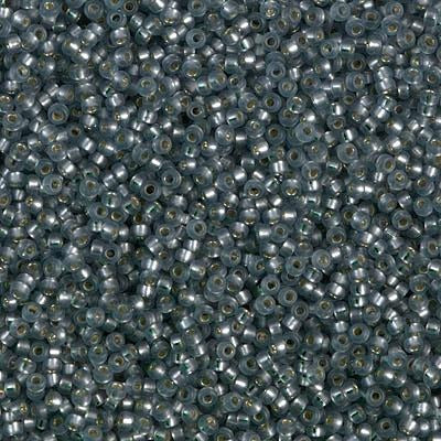 15-1657, Miyuki 8.2g Semi-Matte Silver Lined Grey