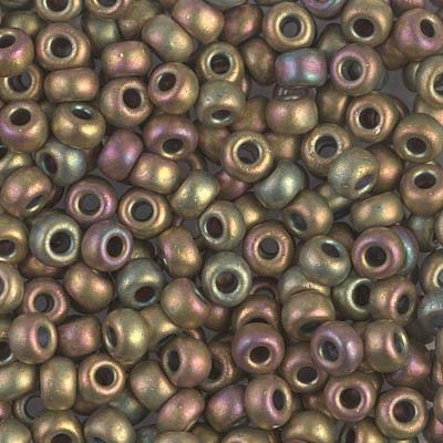 6-2035, Miyuki 20g Matte Metallic Khaki Iris