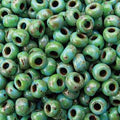 6-4514, Miyuki 20g Matte Picasso Seafoam Green