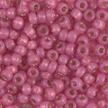 6-645, Miyuki 20g Silver Lined Dark Rose Alabaster