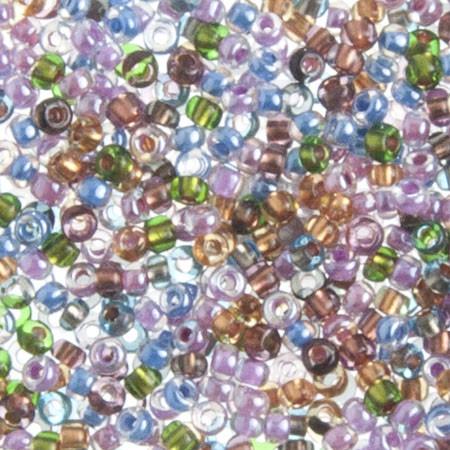 10-0095, Czech 22g Transparent Multi Iris