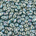 Turquoise Green Nebula - SuperDuo, 2.5x5mm 22g