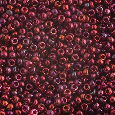 11-315, Miyuki 22g Burgundy Gold Luster