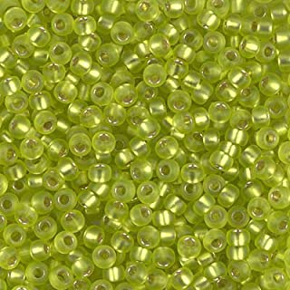 6-14F, Miyuki 20g Silver Lined Chartreuse