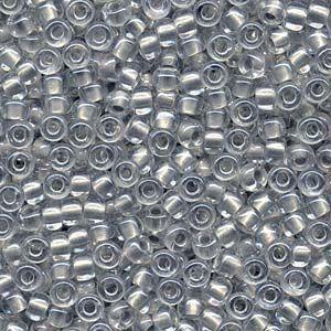 6-4602, Miyuki 20g Inside Dyed Pearlized Silver