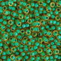 11-374, Miyuki 22g Turquoise Lined Lt Topaz