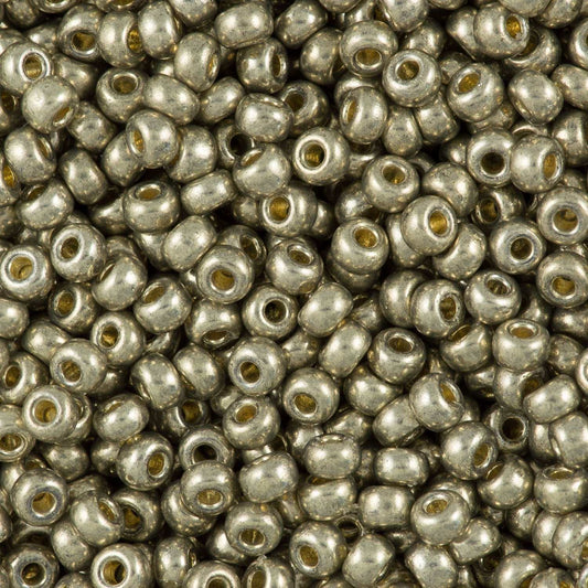 11-4221, Miyuki 22g Duracoat Galvanized Lt Pewter